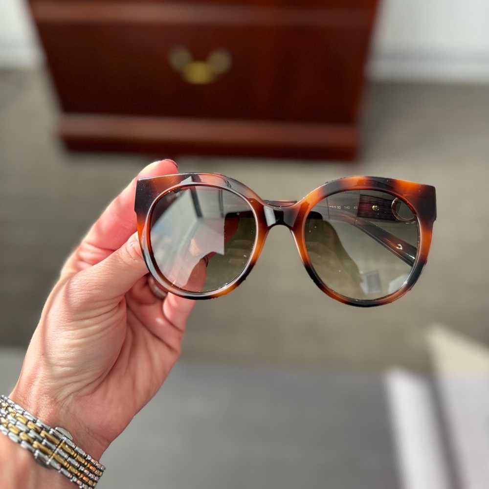 Salvatore Ferragamo Gancini 53mm Round Sunglasses